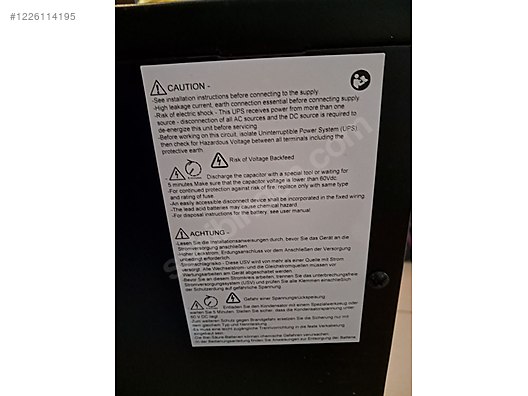 İkinci El ve Sıfır Alışveriş / Bilgisayar / Çevre Birimleri / Kesintisiz Güç Kaynağı (UPS)