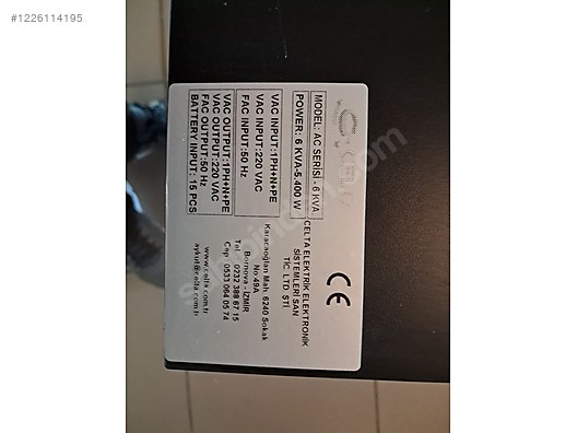 İkinci El ve Sıfır Alışveriş / Bilgisayar / Çevre Birimleri / Kesintisiz Güç Kaynağı (UPS)