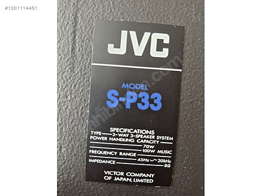 JVC S-P33 Hoparlör - İkinci El JVC Set Hoparlörü Hoparlör