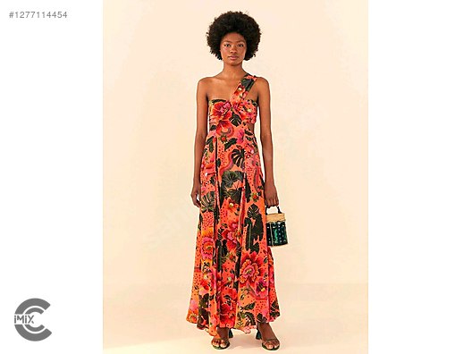 farm rio orange blooming garden maxi dress Blooming Garden Dress