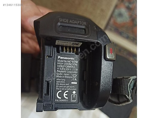 Panasonic HC-V750 Profesyonel Video Kamera: 19.500 TL sahibinden