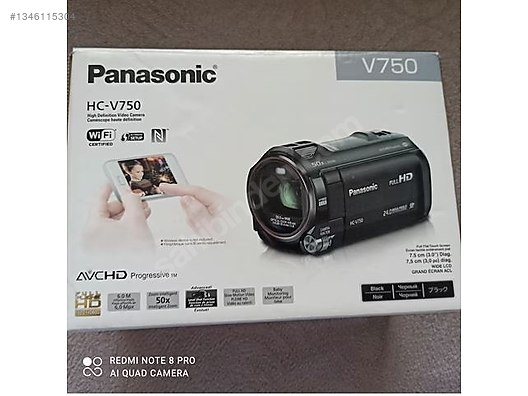 Panasonic HC-V750 Profesyonel Video Kamera: 19.500 TL sahibinden