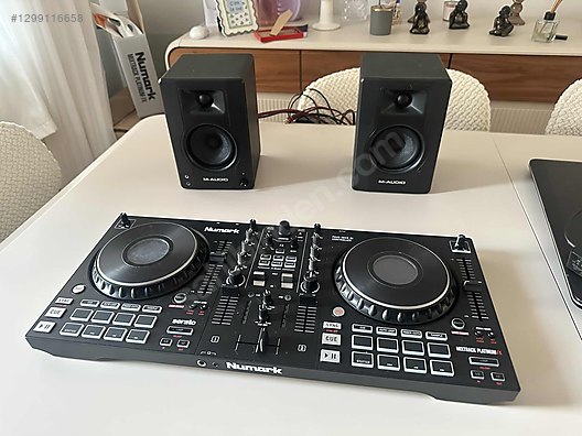 Numark mixtrack platinium fx4 kanal M audio bmx 3 hoparlör on