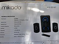 Mikado 2+1 ses sistemi bluetothlu #1282116762