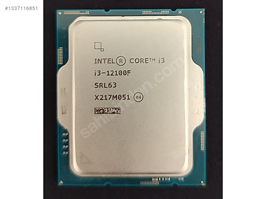 İntel Core İ3 12100F 3.30 GHz LGA 1700 İşlemci on sahibinden.com