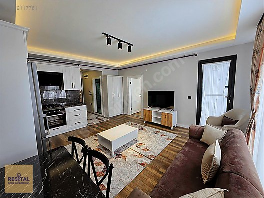 HUZURLU KALİTELİ SIFIR EŞYALI ÇOK GENİŞ LÜKS EŞYALI 1+1