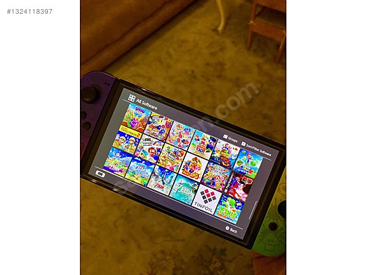 Çipli 512GB Ekstralı Nintendo Switch OLED Splatoon Edition on