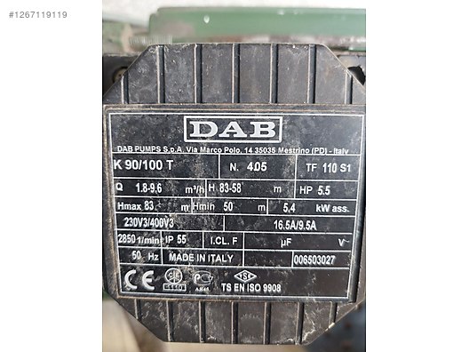 İkinci El ve Sıfır Alışveriş / Bahçe & Yapı Market / Yapı Malzemeleri / Sıhhi Tesisat / Pompa & Hidrofor