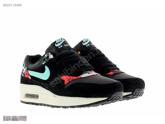 NIKE AIR MAX 1 FLORAL PRINT ALOHA PACK BLACK 528898 003 at Nike Womens Air Max 1 Print Shoe Black 528898 003 8 003 for