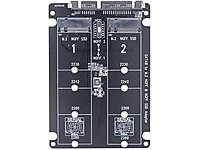 Hermosiey Dual NGFF adaptörü, 2 Port M.2 SSD B Key SATA3 Dönüştü #1283119729