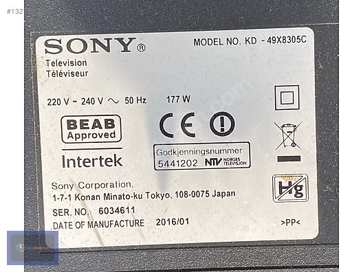 6870C-0561A, LC550EQL-SHP2-831, SONY KDL-49X8305C TCON KARTI - TV