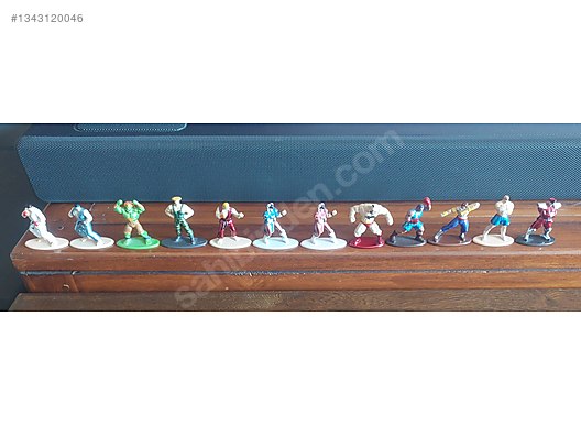 12 adet Jada Street Fighter Nano Figür - Jada Toys 3-9 cm Statue