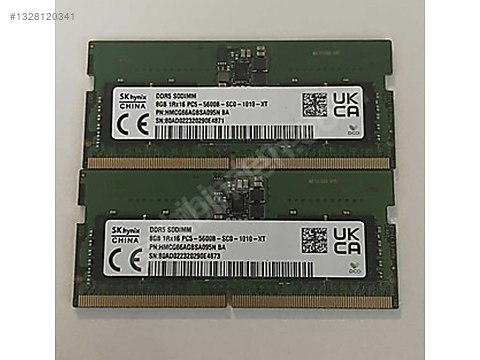 2x8 GB SK hynix DDR5 5600 MHz Laptop RAM - 16 GB sahibinden.comda