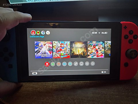 Nintendo Switch V1 + Samsung Evo 128GB MicroSD + 1 Oyun 8500TL