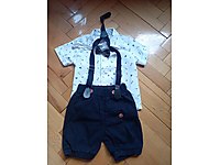 şort gömlek takım smokin tarzı 1 yaş