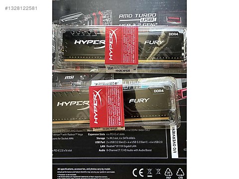 HyperX Fury DDR4 8+8 GB 3200 mhz ram sahibinden.comda - 1328122581