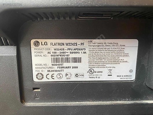 lg flatron w2242st