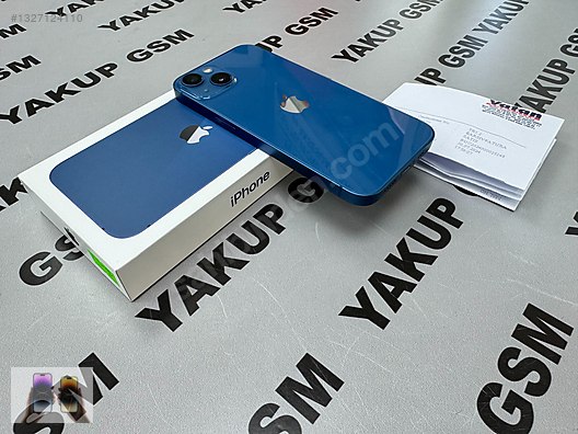 Apple / iPhone 13 / İPHONE 13 128 MAVİ GB HATASIZ PİL83 3AY FİRMA