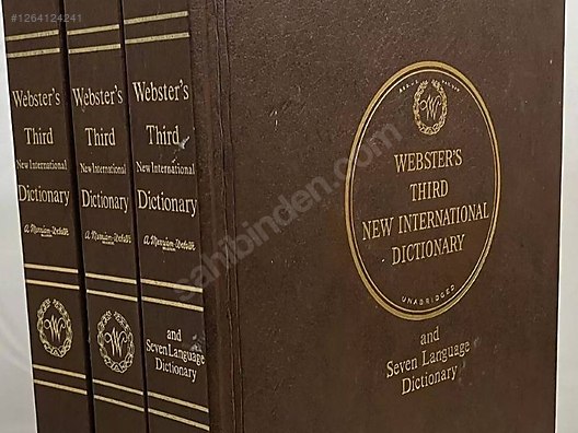 Webster's Third New International Dictionary - 3 Ciltlik Set on
