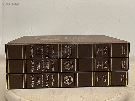 Webster's Third New International Dictionary - 3 Ciltlik Set on
