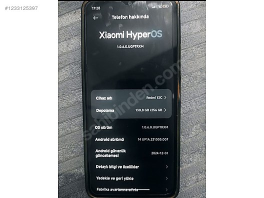 İkinci El ve Sıfır Alışveriş / Cep Telefonu & Aksesuar / Cep Telefonu / Xiaomi / Redmi 13C