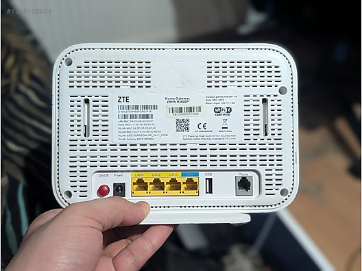 zte ax3600 wifi 6 Turkcell modem ZHXN H3600 fiber sahibinden.comda