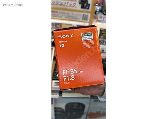 Lenses / SONY FE 35mm F1.8 SEL35F18F SIFIR KAPALI KUTU JAPONYA'dan
