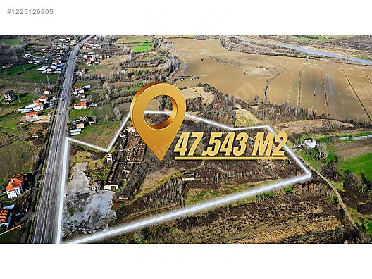 YAZICIOĞLU GAYRİMENKULDEN SATILIK TİCARİ İMARLI 47.543M2 ARSA #1225126905