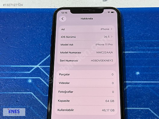 Apple / iPhone 11 Pro / Pil:97 Sorunsuz Temiz iPhone 11 Pro Yeşil