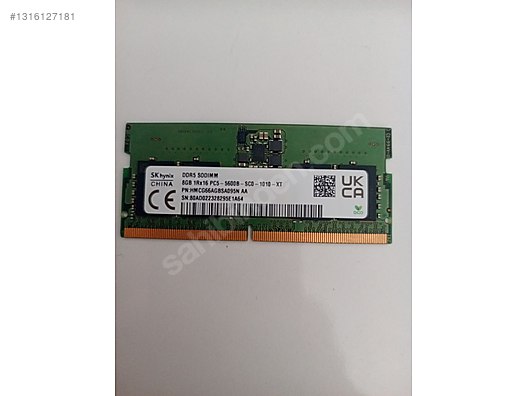 SK HYNIX 8GB DDR5 5600MHZ RAM sahibinden.comda - 1316127181