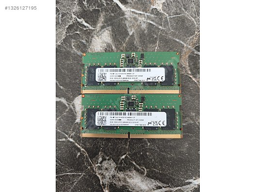 8x2 16GB 4800MHZ DDR5 LAPTOP SODIMM RAM CRUCİAL/MİCRON sahibinden