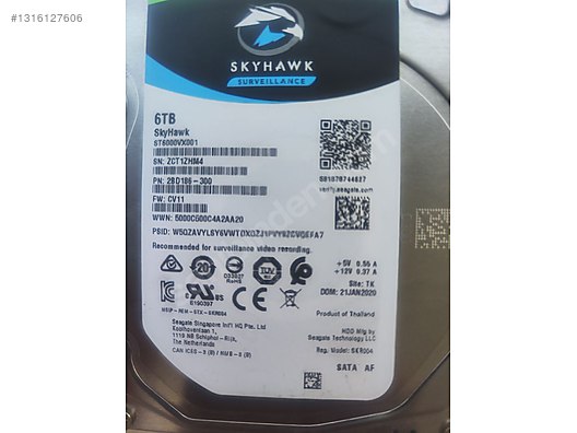 Seagate 6TB SkyHawk Hard Disk 3.5 Özel üretim sahibinden.comda