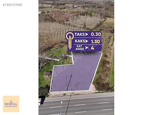 ÇARŞAMBA DİKBIYIKTA ANA YOL CEPHELİ SATILIK ARSA TİCARİ + KONUT