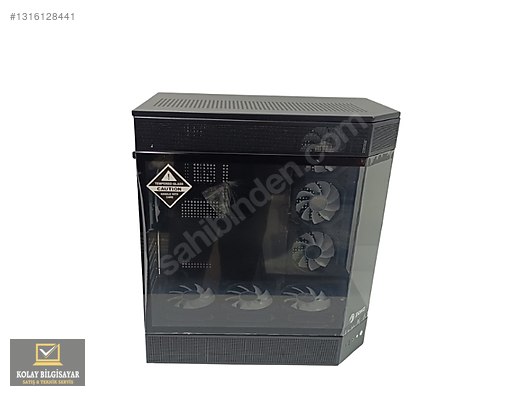 Zoko Tank Siyah 7X120mm Argb Fanlı Akvaryum Temper Siyah Kasa