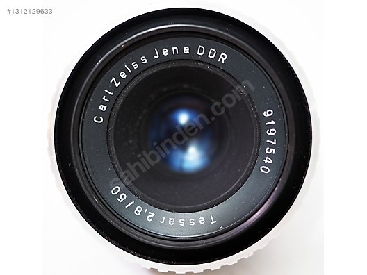 Lenses / Carl Zeiss Jena Tessar DDR 50mm f/2.8 M42 Zebra Lens on