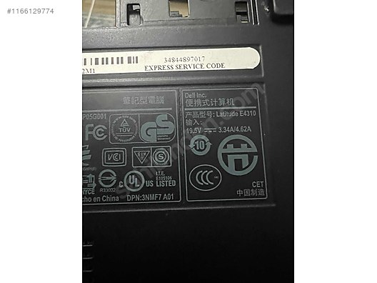 İkinci El Dell Notebook Kasa & Parçaları 950 TL