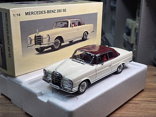 1:18 Autoart - Mercedes Benz 280 SE Tertemiz kutulu ürün. on