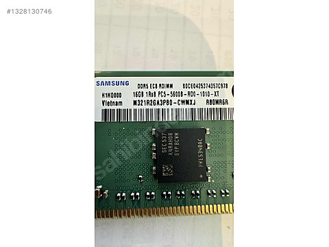 Samsung DDR5 16GB 5600MHz 【最終値下げ】 SAMSUNG 16GB DDR5 5600Mhz ECC WS/SUNUCU Ram Bellek on sahibinden