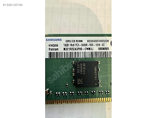 SAMSUNG 16GB DDR5 5600Mhz ECC WS/SUNUCU Ram Bellek on sahibinden