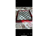 Cam tasarım satranç takımı