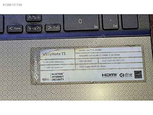 Used & Brand New Items / Computers / Laptops & Notebooks / Laptops / Packard Bell