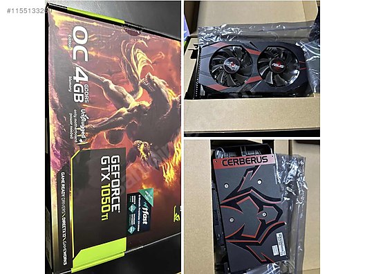 Asus Cerberus 1050 ti 4 gb ekran kart at sahibinden 1155133269