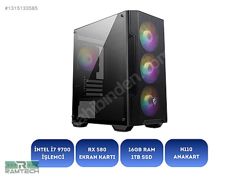 PC-OEM / i7 9700 | Rx 580 | 16GB Ram | 1TB SSD | Hazır Sistem on
