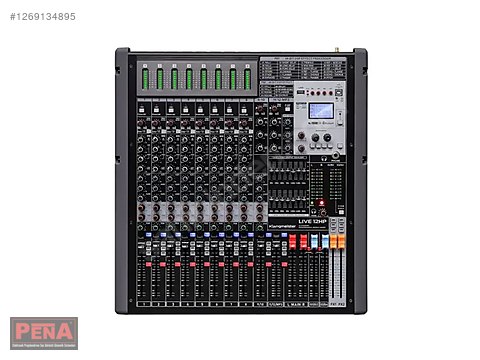 KLANGMEİSTER LİVE-12 12 KANAL ÇİFT DSP EFEKTLİ 3 AUX DECK MİKSER