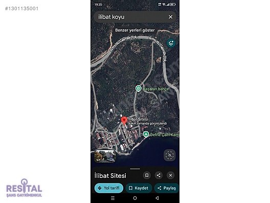 Yalova-Armutlu-Kapaklı Mah.184,28 M2 Zeytinlik satılıktır