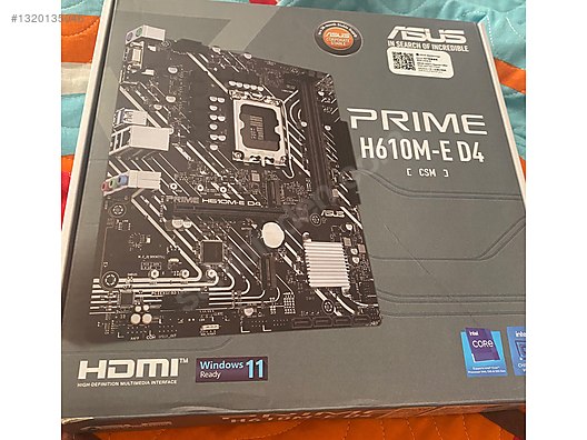 ASUS PRIME H610M-E D4 ANAKART (i3 12100f ) sahibinden.comda