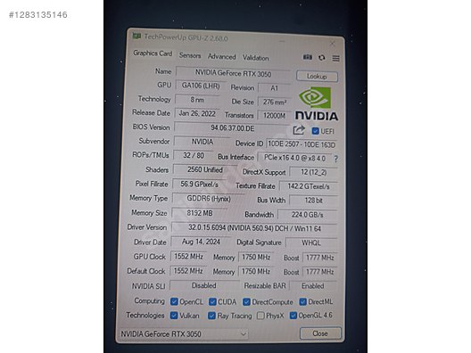 Used & Brand New Items / Computers / Desktops / Desktop Components / Graphics Cards