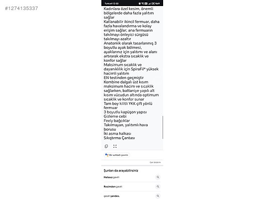 İkinci El ve Sıfır Alışveriş / Spor / Doğa Sporları / Kampçılık & Outdoor / Uyku Tulumu