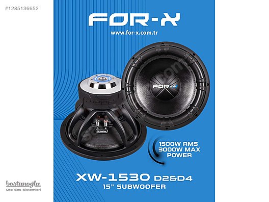 Hoparlör / Subwoofer / FOR-X XW-1530 D2 38 CM 3000 WATT 1500 RMS