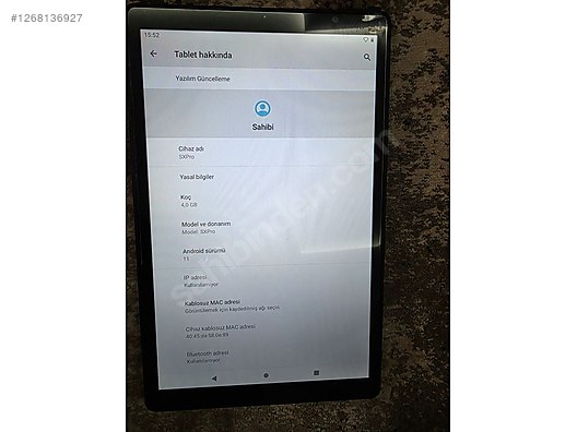 Vorcom SXPro 4gb/64gb 8 Core - Vorcom SX Pro sahibinden.com'da